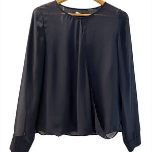 Sheer long-sleeved blouse with camisole, AYR size XS